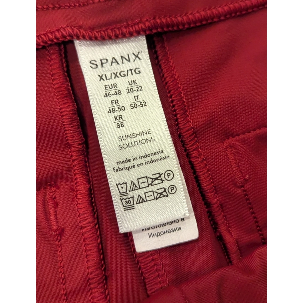Spanx Sunshine Pocket Shorts In Sun Washed Red Size XL - Picture 4 of 5